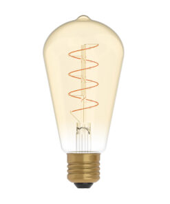 LED EDISON žiarovka ST64 so zlatým sklom - E27, 4W, 250lm, Teplá biela, Stmievateľná | Daylight Italia