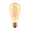 LED EDISON žiarovka ST64 so zlatým sklom - E27, 7W, 640lm, Teplá biela, Stmievateľná | Daylight Italia