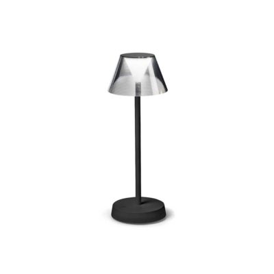 Exterierová LED nabíjateľná stolná lampa LOLITA TL, čierna farba | Ideal Lux