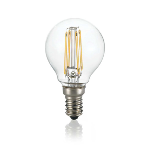 LED FILAMENT žiarovka - SFERA - E14, Teplá biela, 4W, 480lm | Ideal Lux