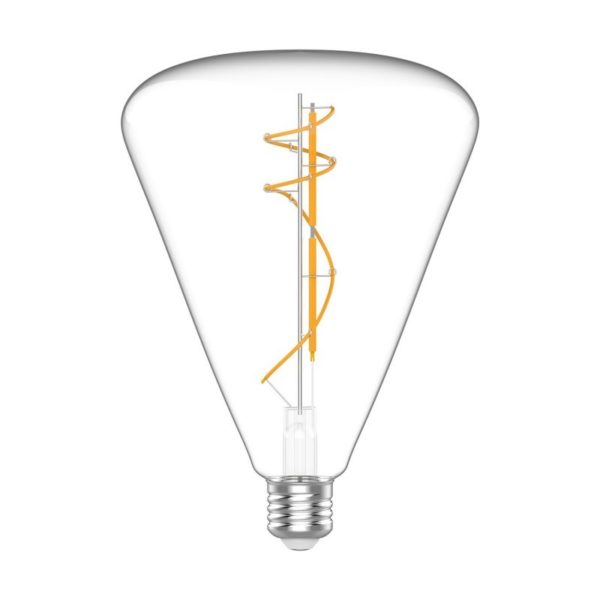 LED priehľadná žiarovka Cone 140 - 10W, E27, Stmievateľná, 1100lm.