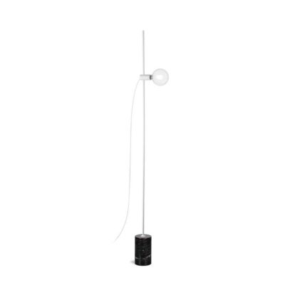 Luxusná podlahová lampa EVA PT1 s mramorovým podstavcom v bielej farbe | Ideal Lux