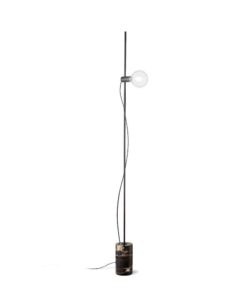 Luxusná podlahová lampa EVA PT1 s mramorovým podstavcom v čiernej farbe | Ideal Lux