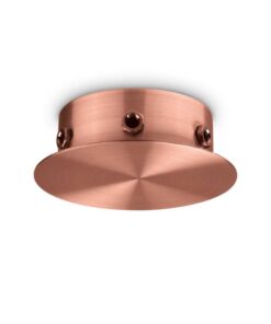 Magnetická rozbočovacia stropná rozeta pre 6 svietidiel v medenej farbe | Ideal Lux