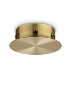 Magnetická rozbočovacia stropná rozeta pre 6 svietidiel v mosádznej farbe | Ideal Lux