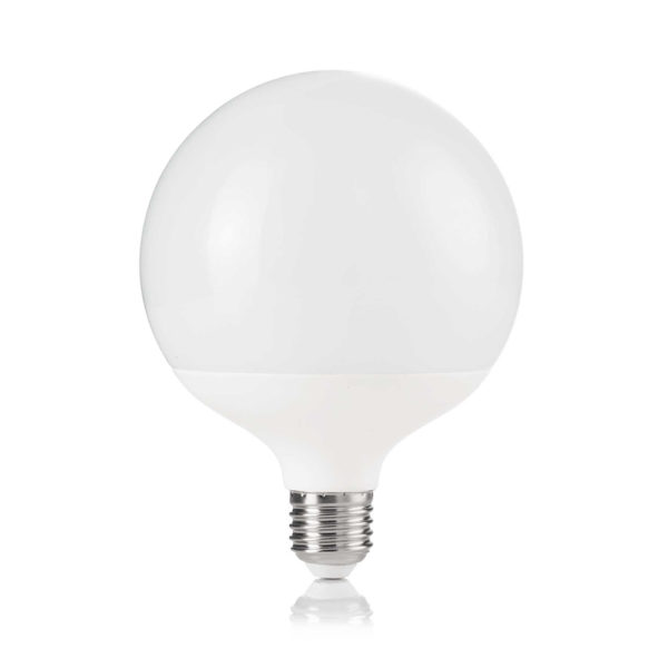 Mliečna LED žiarovka GLOBO, E27, 18W, Denná biela, 2180lm | Ideal Lux