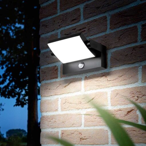 Nástenné svietidlo do exteriéru SWIPE AP SENZOR, súmrakový a pohybový senzor, čierna farba | Ideal Lux - Image 2