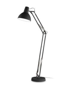 Retro podlahová lampa WALLY PT1 v čiernej farbe | Ideal Lux