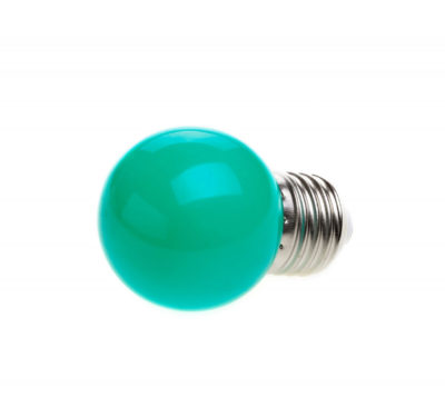 LED Dekoratívna žiarovka pre svetelné šnúry a reťaze, E27, 1W, Tyrkysová farba