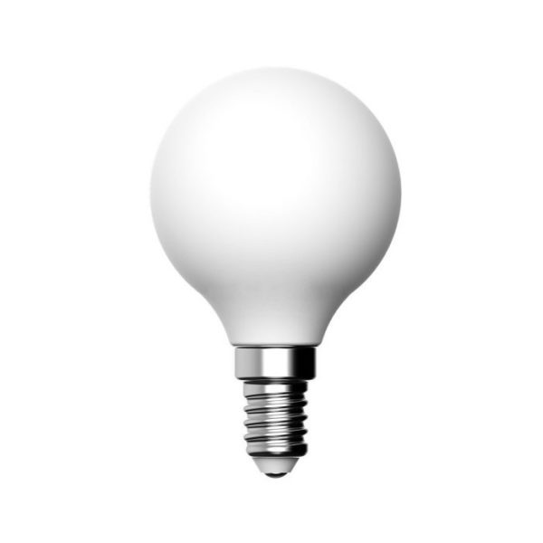 LED žiarovka s porcelánovým efektom E14, CRI95, G50, 5.9W, 2700K, Stmievateľná