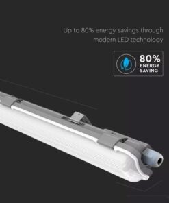 Lineárne LED trubicové svietidlo IP65, 22W, 6400K, 2000lm, 150cm – Obrázok 7