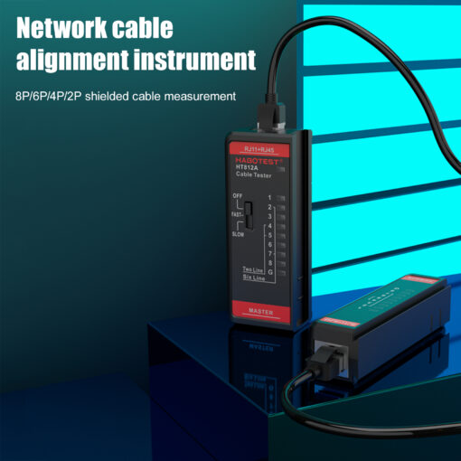 Tester sieťových káblov Habotest HT812A RJ45/RJ14/RJ12/RJ9 - Image 4