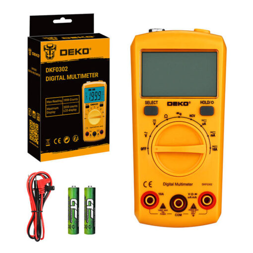Digitálny univerzálny multimeter Deko Tools, DKF0302 - Image 2