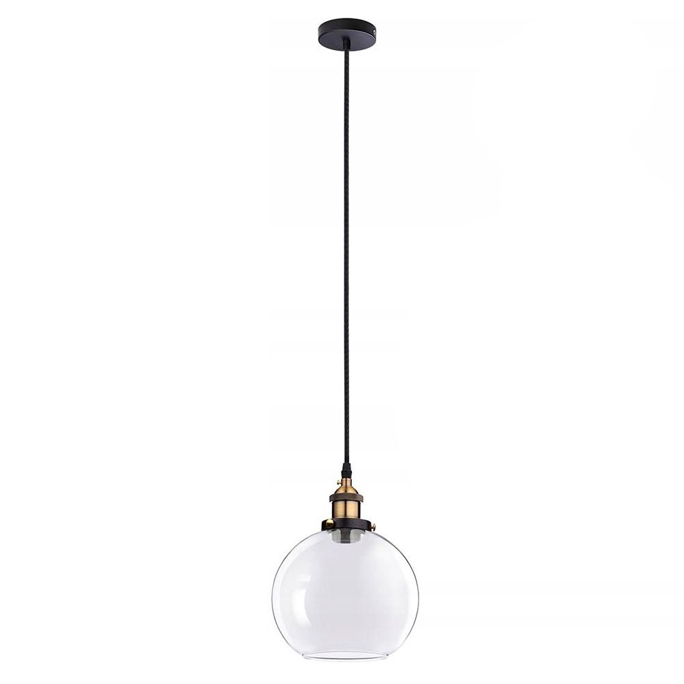 Sklenená závesná lampa OVAL TRANSPARENT2