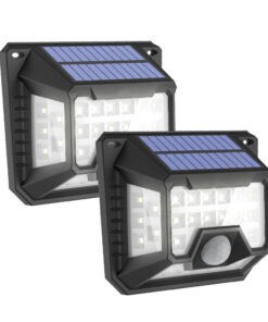 Externá LED solárna lampa so senzorom súmraku a pohybu, IP64, 200lm, 1200mAh, (2ks v balení)