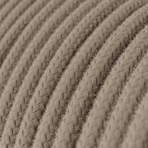 Elektrický textilný kábel, Dove farba, bavlna, 3 x 0.75mm, 1 meter - Image 2