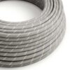 Textilný kábel, bavlna, Vertigo – vaječná farba, 3 x 0.75mm, 1 meter