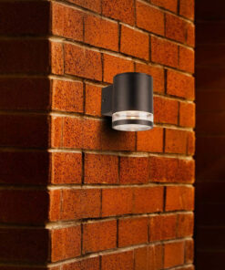 Záhradná nástenná LED lampa so solárnym panelom 1W, IP44, čierna farba – Obrázok 5