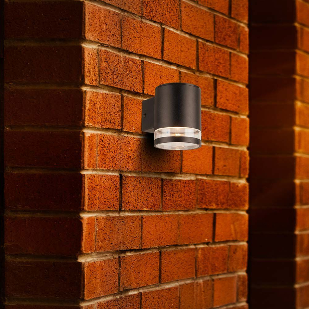 Záhradná nástenná LED lampa so solárnym panelom 1W, IP44, čierna farba – Obrázok 5