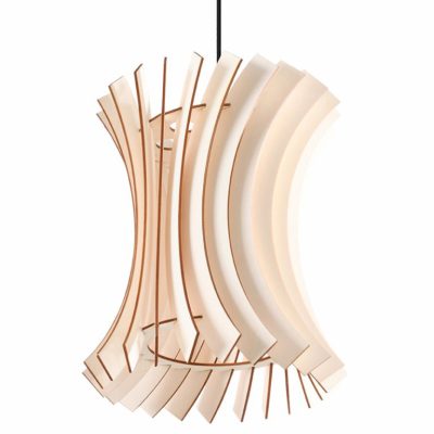 Elegantná závesná lampa ORIANA vyrobená z prírodného dreva