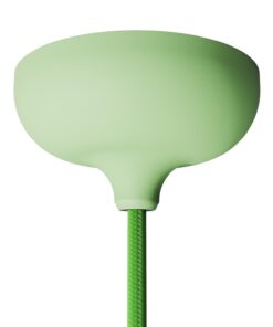 Silikónová stropná rozeta so stredovým otvorom v zelenej farbe