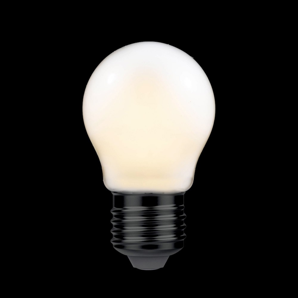 LED mliečna Mini žiarovka G45, E27, 4W, 2700K, 470Lm2