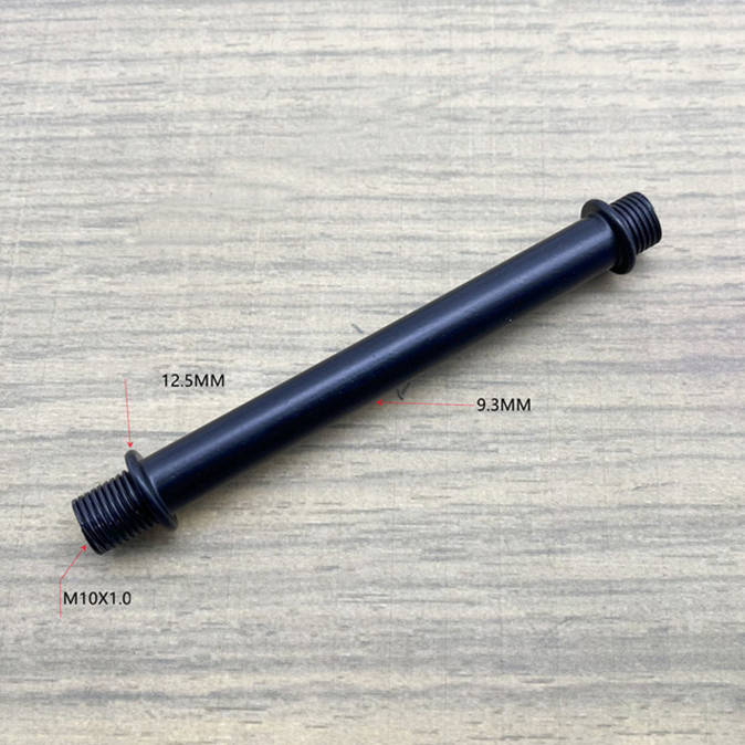 Predlžovacia rúrka z kovu v čiernej farbe 10cm,