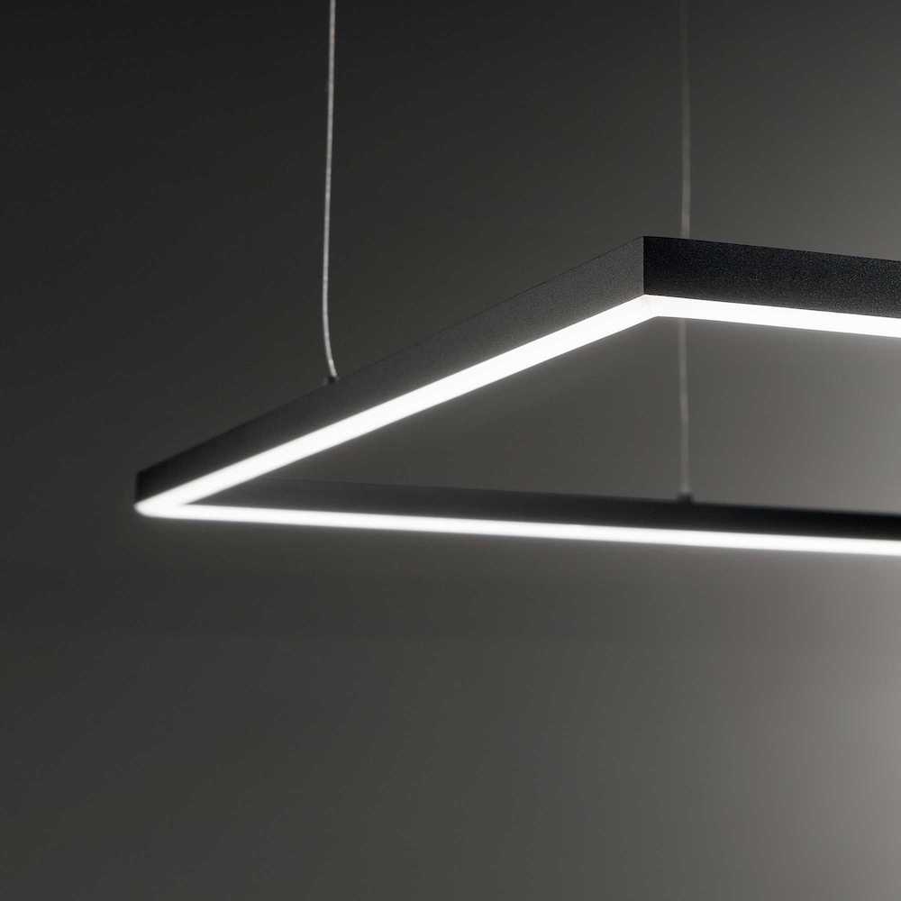 LED luster ORACLE SLIM SP D90 SQUARE, 3000k, 5250lm, čierna farba | Ideal Lux – Obrázok 3