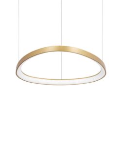 Oválny závesný luster GEMINI SP D61 v mosádznej farbe | Ideal Lux