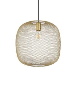 Závesné svietidlo so sieťovým tienidlom NET SP1 D34 GOLD | Ideal Lux
