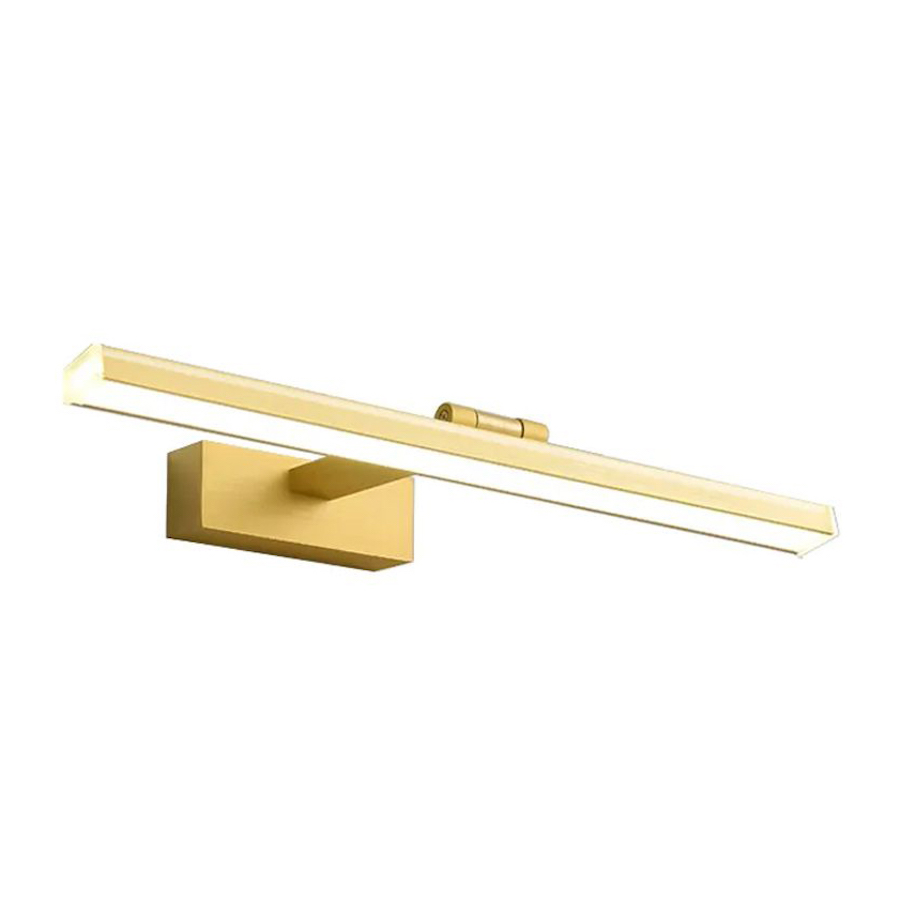 Kúpeľňové nástenné LED svietidlo v zlatej farbe, 40cm, 8W