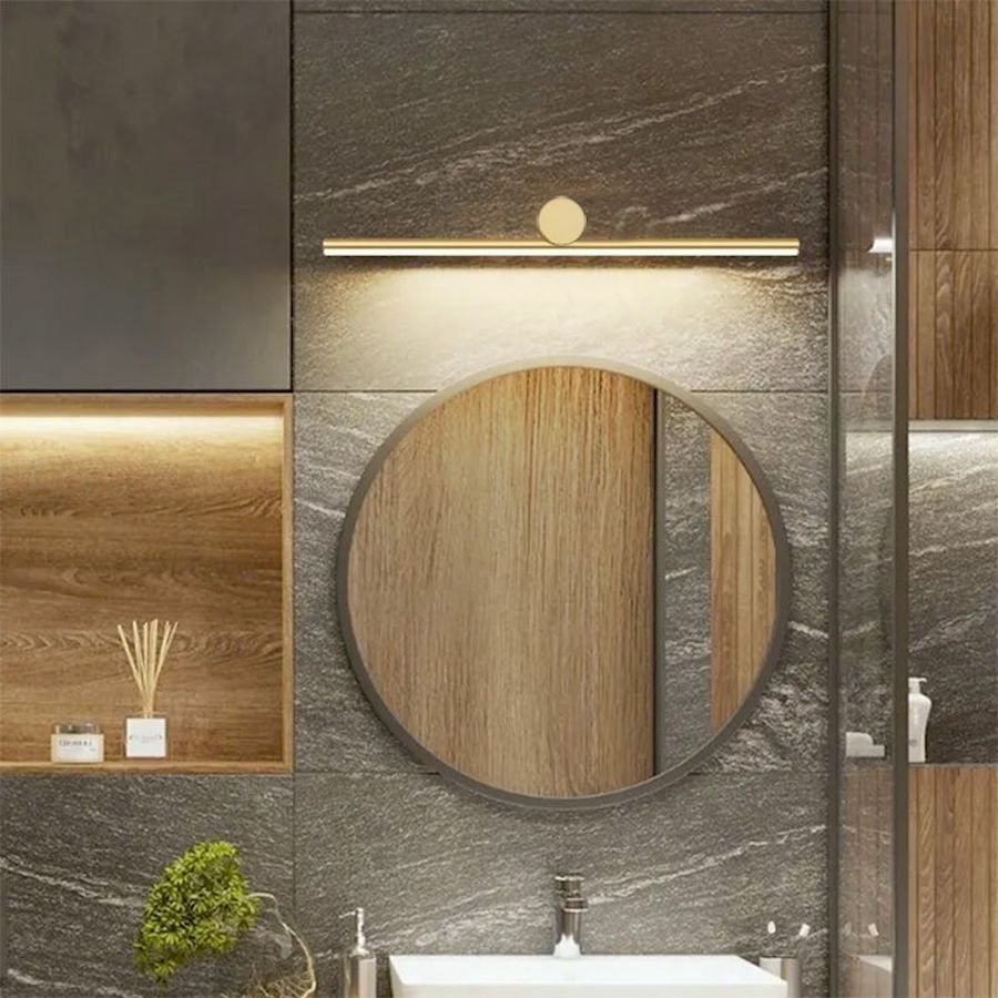 Moderné nástenné LED svietidlo v zlatej farbe, 80cm, 13W – Obrázok 7