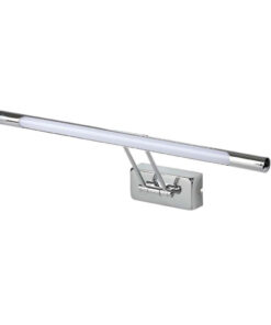LED 8W nástenné svietidlo v chrómovej farbe, 600lm, Teplá biela