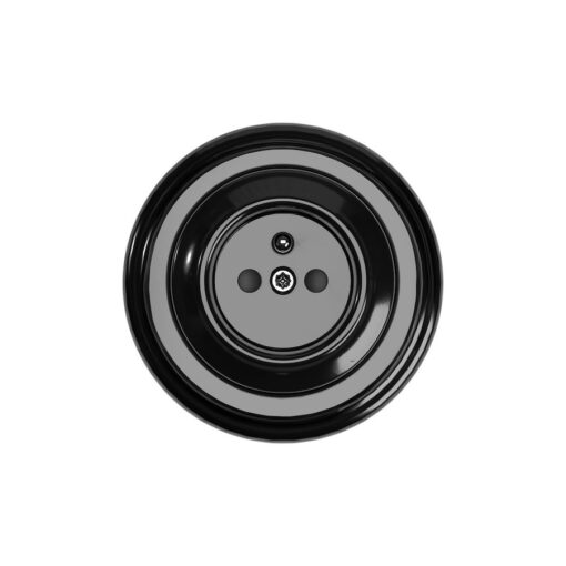 Nástenná zásuvka pre povrchovú montáž + podstavec z čierneho porcelánu - Image 4