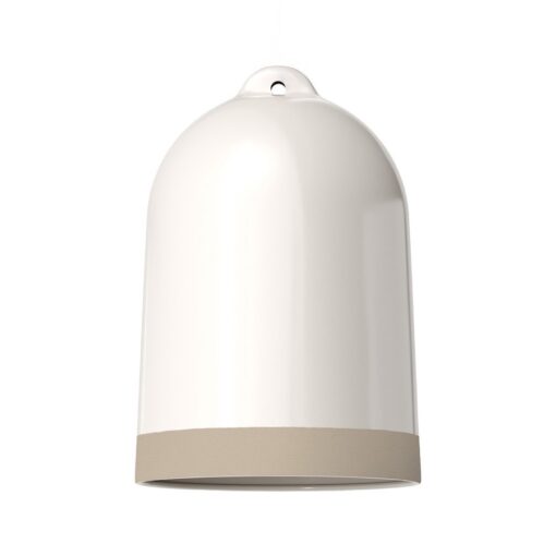 Dvojfarebné keramické tienidlo Campana XL, dove farba - Image 2