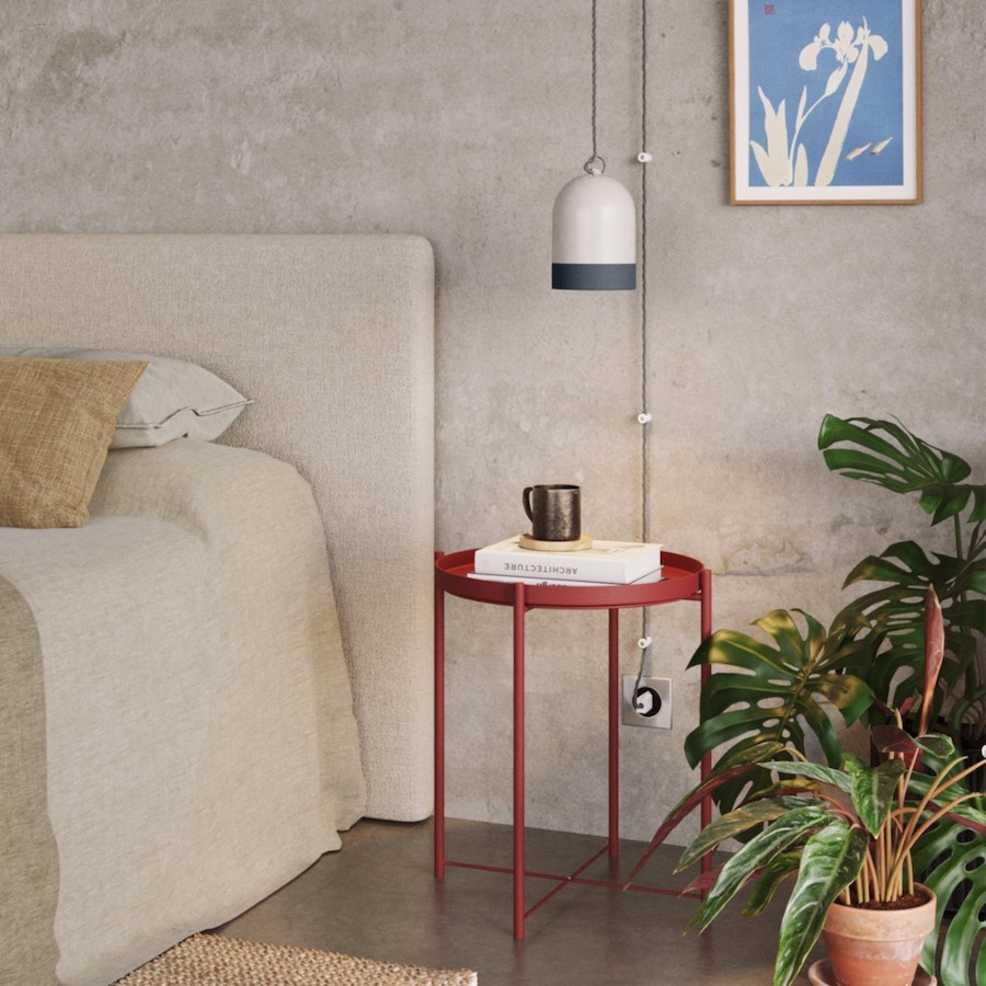 Dvojfarebné keramické tienidlo Campana Mini XS, petrolejová farba – Obrázok 3