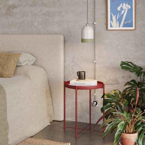 Dvojfarebné keramické tienidlo Campana Mini XS, šalviová farba - Image 3