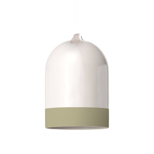 Dvojfarebné keramické tienidlo Campana Mini XS, šalviová farba - Image 2