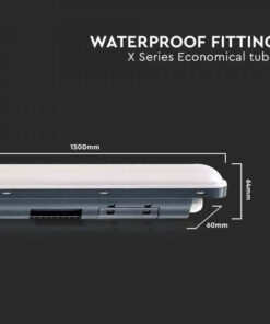 LED prachotesné a vodotesné svietidlo 150cm, 48W, 5760lm, 6400K – Obrázok 3