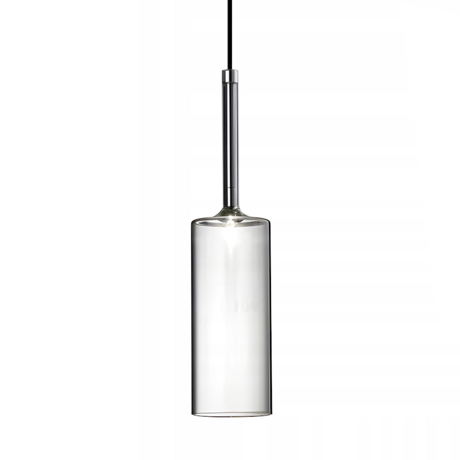 Sklenená závesná lampa so šedým sklom, 8cm priemer