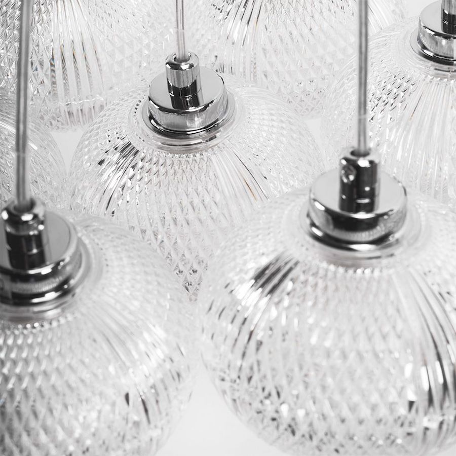 Závesný luster Chrome Balls, 13pätíc – Obrázok 7
