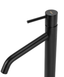 Alternative view of Moderná kúpeľňová batéria vysoká v čiernej farbe