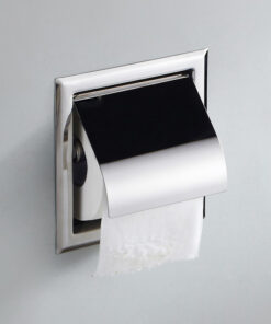 Vstavaný držiak na toaletný papier s chrómovým povrchom