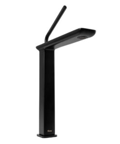 Alternative view of Kúpeľňová vysoká batéria s páčkovým madlom v čiernej farbe