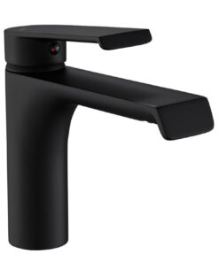 Alternative view of Nízka štýlová umývadlová batéria v čiernej farbe