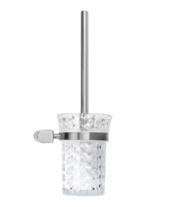 Alternative view of Elegantný držiak na WC kefu v brúsenej niklovej farbe