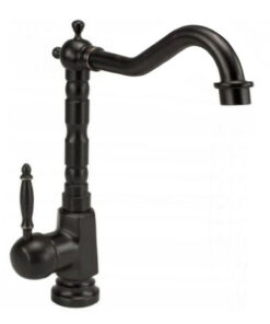 Vysoká umývadlová retro batéria v čiernom antickom prevedení