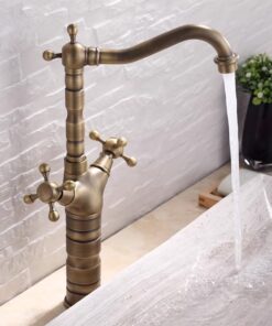 Alternative view of Retro umývadlová vodovodná batéria v antickom prevedení