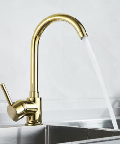 Alternative view of Štýlová kuchynská vodovodná batéria v zlatej farbe