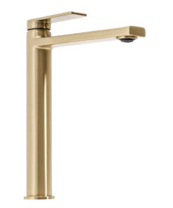 Alternative view of Vysoká štýlová umývadlová batéria v brúsenom zlatom prevedení